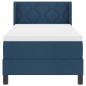 Preview: Boxspringbett mit Matratze Blau 80x200 cm Stoff