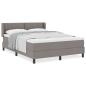 Preview: Boxspringbett mit Matratze Taupe 140x200 cm Stoff