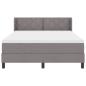 Preview: Boxspringbett mit Matratze Taupe 140x200 cm Stoff