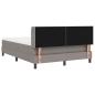 Preview: Boxspringbett mit Matratze Taupe 140x200 cm Stoff