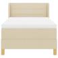 Preview: Boxspringbett mit Matratze Creme 80x200 cm Stoff