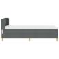 Preview: Boxspringbett mit Matratze Dunkelgrau 100x200 cm Stoff