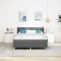 Preview: Boxspringbett mit Matratze Dunkelgrau 140x190 cm Stoff
