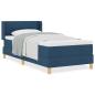 Preview: Boxspringbett Blau mit Matratze 80x200 cm Stoff