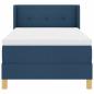 Preview: Boxspringbett mit Matratze Blau 90x190 cm Stoff