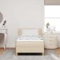 Preview: Boxspringbett mit Matratze Creme 100x200 cm Stoff