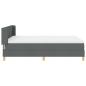 Preview: Boxspringbett mit Matratze Dunkelgrau 140x190 cm Stoff