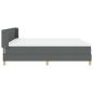 Preview: Boxspringbett mit Matratze Dunkelgrau 180x200 cm Stoff