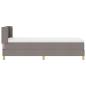 Preview: Boxspringbett mit Matratze Taupe 80x200 cm Stoff