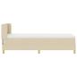 Preview: Boxspringbett mit Matratze Creme 80x200 cm Stoff