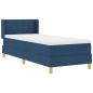 Preview: Boxspringbett mit Matratze Blau 80x200 cm Stoff