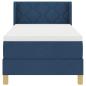 Preview: Boxspringbett mit Matratze Blau 80x200 cm Stoff