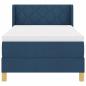 Preview: Boxspringbett mit Matratze Blau 100x200 cm Stoff