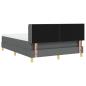 Preview: Boxspringbett mit Matratze Dunkelgrau 140x200 cm Stoff