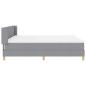 Preview: Boxspringbett mit Matratze Hellgrau 180x200 cm Stoff