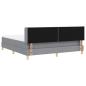 Preview: Boxspringbett mit Matratze Hellgrau 180x200 cm Stoff