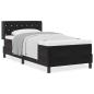 Preview: Boxspringbett mit Matratze Schwarz 90x190 cm Samt