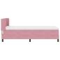Preview: Boxspringbett mit Matratze Rosa 90x200 cm Samt