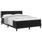 Preview: Boxspringbett mit Matratze Schwarz 140x200 cm Samt