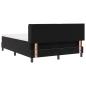 Preview: Boxspringbett mit Matratze Schwarz 140x200 cm Samt