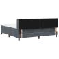 Preview: Boxspringbett mit Matratze Dunkelgrau 180x200 cm Samt