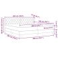 Preview: Boxspringbett mit Matratze Hellgrau 200x200 cm Samt