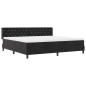 Preview: Boxspringbett mit Matratze Schwarz 200x200 cm Samt