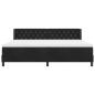 Preview: Boxspringbett mit Matratze Schwarz 200x200 cm Samt