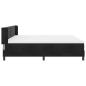 Preview: Boxspringbett mit Matratze Schwarz 200x200 cm Samt