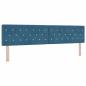 Preview: Boxspringbett mit Matratze Dunkelblau 200x200 cm Samt