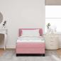 Preview: Boxspringbett mit Matratze Rosa 80x200 cm Samt