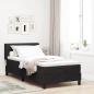 Preview: ARDEBO.de - Boxspringbett mit Matratze Schwarz 90x190 cm Samt