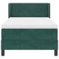Preview: Boxspringbett mit Matratze Dunkelgrün 100x200 cm Velvet