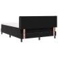 Preview: Boxspringbett mit Matratze Schwarz 140x190 cm Samt