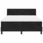 Preview: Boxspringbett mit Kopfteil Schwarz 200 x 140 cm Samt