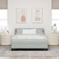 Preview: Boxspringbett mit Kopfteil Hellgrau 200 x 160 cm Samt