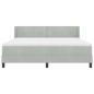 Preview: Boxspringbett mit Matratze Hellgrau 180x200 cm Samt