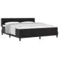 Preview: Boxspringbett mit Matratze Schwarz 180x200 cm Samt