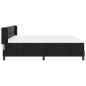 Preview: Boxspringbett mit Kopfteil Schwarz 200 x 180 cm Samt