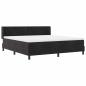 Preview: Boxspringbett mit Matratze Schwarz 180x200 cm Samt