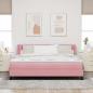 Preview: Boxspringbett mit Matratze Rosa 180x200 cm Samt