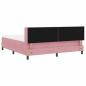 Preview: Boxspringbett mit Matratze Rosa 180x200 cm Samt