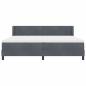 Preview: Boxspringbett mit Matratze Dunkelgrau 200x200 cm Samt