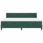 Preview: Boxspringbett mit Matratze Dunkelgrün 200x200 cm Samt