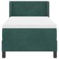 Preview: Boxspringbett mit Matratze Dunkelgrün 80x200 cm Samt