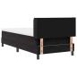 Preview: Boxspringbett mit Matratze Schwarz 90x190 cm Samt