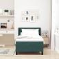 Preview: Boxspringbett mit Matratze Dunkelgrün 100x200 cm Samt