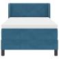 Preview: Boxspringbett mit Matratze Dunkelblau 100x200 cm Samt