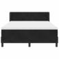 Preview: Boxspringbett mit Matratze Schwarz 140x200 cm Samt