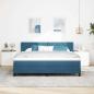 Preview: Boxspringbett mit Matratze Dunkelblau 180x200 cm Samt